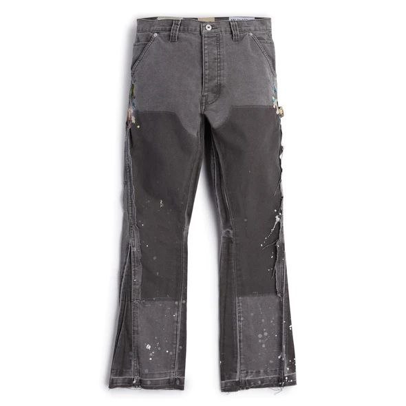 Charcoal Contrast Chap-Panel Flare Carpenter Jeans